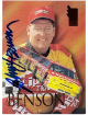 Johnny Benson signed 1995 Press Pass VIP On Card Auto #37 - COA