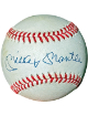 Mickey Mantle signed Rawlings Official ROAL American League Baseball toned- Beckett Review (New York Yankees/HOF)
