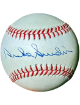 Duke Snider signed Official Rawlings RONL National League Baseball tone- COA (Dodgers/HOF)