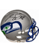 Sam Darnold signed Seattle Seahawks Riddell NFL Authentic Speed Throwback Full Size Helmet- Beckett Witnessed (SB CHAMP)