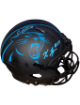 Xavier Legette & Chuba Hubbard signed Carolina Panthers Riddell NFL Authentic Eclipse Speed Full Size Helmet imperfect- Beckett