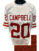 Earl Campbell signed Texas Custom Stitched College STAT Jersey w/ HT77 XL -COA