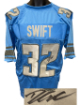 D'Andre Swift signed Detroit Blue Custom Stitched Pro Style Football Jersey XL - JSA