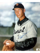 Hal Newhouser signed Detroit Tigers MLB Licensed 8x10 Photo imperfect- COA (HOF)