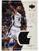 Tim Duncan 2003-04 UD Glass Game Gear Game Used Jersey Card #GG-TD (San Antonio Spurs/HOF)