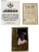 Michael Jordan 1998 Upper Deck 22KT Gold Double Triple Card /7233- COA (Chicago Bulls/GOAT/HOF)