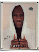 1995 Michael Jordan Upper Deck Rare Air 8.5x11 Jumbo Gold Sig Card LTD /5000 HOF