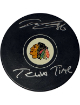 Teuvo Teravainen signed NHL Chicago Blackhawks Logo Hockey Puck #86 Teuvo Time- Player Holo