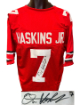 Dwayne Haskins Jr signed Ohio State Custom Stitched College FB Jersey #7- JSA Signature Debut