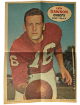 Len Dawson 1968 Topps NFL Football Posters Inserts Set-Break #15 NM/OC (Kansas City Chiefs/HOF)