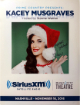 Kacey Musgraves signed 2016 Prime Country Presents 22"x28" Poster SiriusXM Music City Theatre w/ Happiest Holidays! imperfect- COA