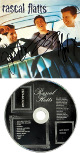 Rascal Flatts Band signed 2000 Lyric St Records�Debut Album Cover/CD & Case - 3 Sigs-NEW -COA (Country/Pop)