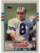 Troy Aikman 1989 Topps Traded Rookie Card (RC) #70T (Dallas Cowboys/HOF)