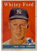 Whitey Ford 1958 Topps Card #320 wea/rstain (New York Yankees/HOF)