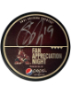 Shane Doan signed 2021 Arizona Coyotes Fan Appreciation Night Pepsi NHL Limited Edition Puck #19- COA