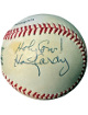 Harry Caray Signed Official Rawlings ONL National League Baseball w/ Holy Cow ! �Tone Spots� Grad/COA (Chicago Cubs/Announcer)