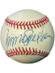 Ryne Sandberg signed Rawlings Official RONL National League Baseball toned- COA (Chicago Cubs/HOF)