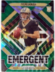 Tyler Shough 2025 Panini Prizm Emergent Green Wave Prizm Rookie Card RC #8 (New Orleans Saints)