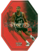 Tim Duncan 2001-02 Fleer Genuine Unstoppable Die-Cut Insert Card #5U (San Antonio Spurs/HOF)