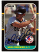 Mike Greenwell signed 1987 Donruss Rookie On Card Auto (RC) #585- COA (Boston Red Sox)