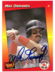 Mike Greenwell signed 1992 Donruss Triple Play On Card Auto #252- COA (Boston Red Sox)