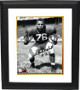 Jim Marshall signed Ohio State Buckeyes Vintage B&W 8X10 Photo Custom Framing #76 (Purple People Eaters)