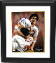 Doug Flutie signed Boston College Eagles 12X15 Photo/Litho #22 Custom Framing Dual Sig - JSA (Heisman) Miracle In Miami