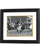 Y.A. Tittle signed New York Giants Passing 8X10 B&W Photo Custom Framing - COA