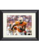 Derek Barnett signed Tennessee Volunteers 8x10 Photo Custom Framing #9- PSA Hologram (horizontal orange jersey run)