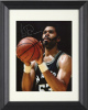 Artis Gilmore signed San Antonio Spurs 8x10 Photo Custom Framing- COA (silver sig- close up)