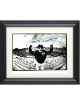 Rudy Ruettiger signed Notre Dame Fighting Irish Stadium B&W 11X14 Photo Custom Framing- Rudy 45 Hologram