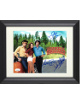 Dukes of Hazzard signed 3 Sig 8x10 Photo Custom Framing- JSA Witnessed Tom Wopat (Luke)/John Schneider (Bo) & Catherine Bach
