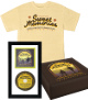 Vince Gill & Paul Franklin dual signed 2023 Sweet Memories 4x4 Art Card, Album Cover Booklet/CD Framing/T-Shirt- COA
