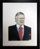 K.S. Bud Adams Jr Houston Oilers - Tennessee Titans 16x20 Lithograph Print Custom Framing- DJ Gier/Artist