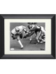 Earl Campbell signed Houston Oilers Vintage B&W 8X10 Photo Custom Framing- JSA Witnessed #WB118919 (Rare Exclusive Image)