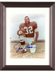Jim Brown signed Cleveland Browns 8x10 Photo Custom Framing- Beckett Review/NFL Alumni LOA