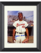 Hank Aaron signed Atlanta Braves MLB Licensed Vintage 8x10 Photo Custom Framing- Tuff Stuff COA (HOF)