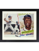 Hank Aaron signed Milwaukee Braves Vintage Baseball 8x10 Photo Custom Framing- Tuff Stuff COA (HOF)