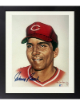 Johnny Bench signed Cincinnati Reds MLB Licensed Ron Lewis 89 8x10 Photo- /5000 Custom Framing- Tuff Stuff COA