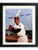Hank Aaron signed Milwaukee Braves MLB 8x10 Photo minor dings Custom Framing- Tuff Stuff COA (HOF)