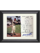 Eddie/Ed Mathews signed Milwaukee Braves MLB 500th Home Run July 14, 1967 8x10 Photo/Card HOF imperfect Custom Framing- COA