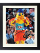 The Famous Chicken signed 1991 San Diego Padres 8x10 Photo Custom Framing imperfect - COA