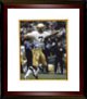 Joe Theismann signed Notre Dame Fighting Irish 8X10 Photo w/ Go Irish Custom Framing - Leaf Authentics Hologram