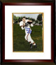 Dante Lavelli signed Cleveland Browns 8x10 Photo Custom Framing dual Gluefingers/HOF 1975 (catch/front)