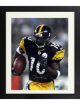 Santonio Holmes signed Pittsburgh Steelers 16x20 Photo Custom Framing- Holmes Hologram