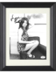 Jacqueline Bisset signed Vintage B&W 8x10 Photo Custom Framing- JSA #DD32883 (dress)