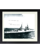 Arthur Leenerman signed B&W 8x10 Photo Custom Framing 1945 USS Indianapolis CA-35 Survivor- JSA Holo #DD90923 (Military)