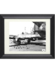 Jorg Czypionka signed WWII German ME-262 Luftwaffe Pilot Night Fighter Vintage B&W 8x10 Photo Custom Framing- JSA #DD64719