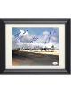 Dutch Van Kirk/Russell E Gackenbach/Bill Barney triple signed WWII 8x10 Photo Navigators Enola Gay Hiroshima Custom Framing- JSA