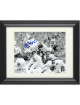 Billy Sims signed Oklahoma Sooners B&W 8x10 Photo #20 Custom Framing- Beckett Witnessed (Heisman)